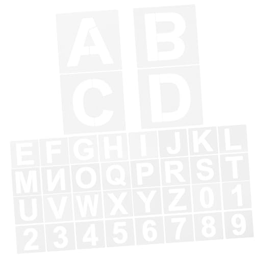 Veemoon 36Stücke Buchstabenschablonen Wiederverwendbare Malschablonen Pet für DIY Bastelprojekte für Holzschilder Wandgestaltung und Kunsthandwerke Veemoon 36Stücke Buchstabenschablonen Wiederverwendbare Malschablonen Pet für DIY Bastelprojekte für Holzschilder Wandgestaltung und Kunsthandwerke von Veemoon