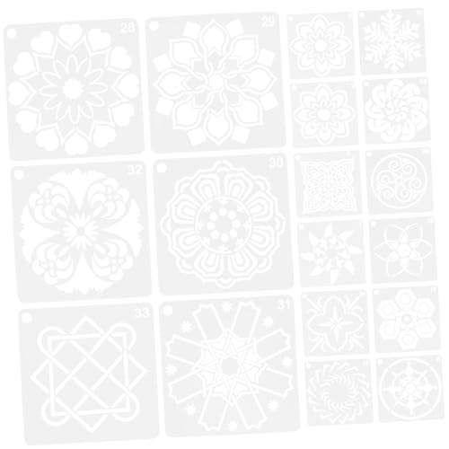 Veemoon 36Stücke Mandala Schablonen für Malprojekte Wiederverwendbare Malschablonen für Wände und Holzoberflächen DIY Vorlagen mit Bezaubernden Mustern zur Verschönerung Veemoon 36Stücke Mandala Schablonen für Malprojekte Wiederverwendbare Malschablonen für Wände und Holzoberflächen DIY Vorlagen mit Bezaubernden Mustern zur Verschönerung von Veemoon