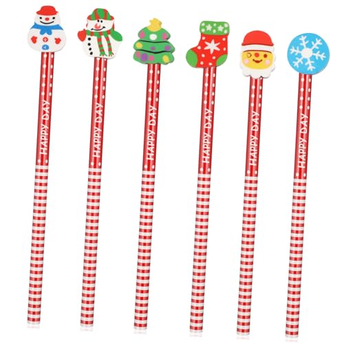 Veemoon 36Stücke Teiliges Cartoon Weihnachtsstift mit Radiergummi Bleistifte für Weihnachtsgeschenke und Lernpreise für Schule und Kreative Bastelprojekte Veemoon 36Stücke Teiliges Cartoon Weihnachtsstift mit Radiergummi Bleistifte für Weihnachtsgeschenke und Lernpreise für Schule und Kreative Bastelprojekte von Veemoon