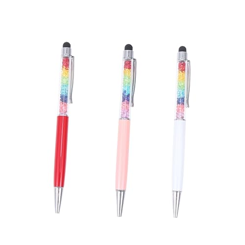 Veemoon 3St Schreibgerät kapazitiver Stift Kapazitiver Stift aus Metall Kapazitiver Stift für Handschrift Doppelter Zweck kapazitive Stylus-Stifte kapazitive Stifte Kristall Kugelschreiber von Veemoon