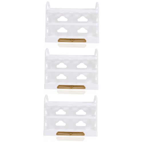 Veemoon 3st Aufbewahrungsbox Für Eier Mini-kühlschränke Eierbehälter Regal Zur Aufbewahrung Von Eiern Eierablagebehälter Eierständer Das Haustier Weiß Mehrschichtig Eierkarton von Veemoon