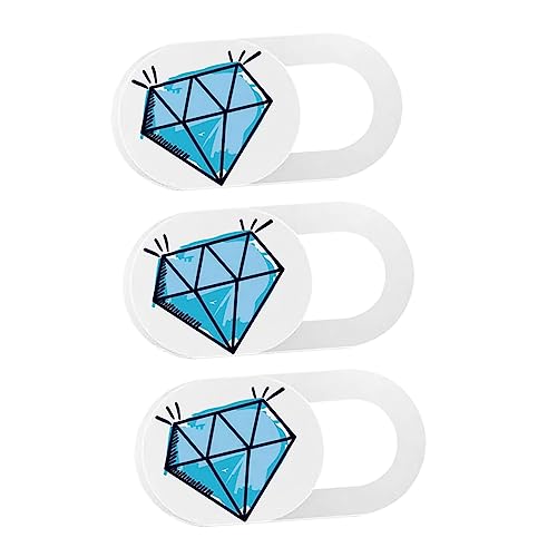 Veemoon 3pcs Diamant Muster Laptop Kamera Privatsphäre Abdeckungen Slide Webcam Abdeckung für Privatsphäre von Veemoon