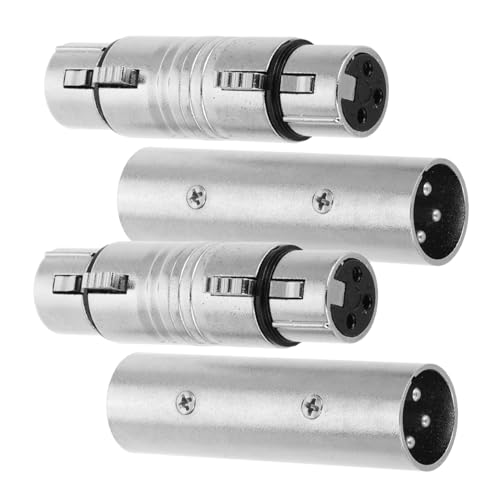 Veemoon 4 Stück Adapterstecker Lötadapter Dual Stecker Auf Buchse Kabel Stecker Kabel Stecker Auf Buchse Mikrofonkabel Buchse Auf Buchse Kabelsplitter Silber Metall Veemoon 4 Stück Adapterstecker Lötadapter Dual Stecker Auf Buchse Kabel Stecker Kabel Stecker Auf Buchse Mikrofonkabel Buchse Auf Buchse Kabelsplitter Silber Metall von Veemoon