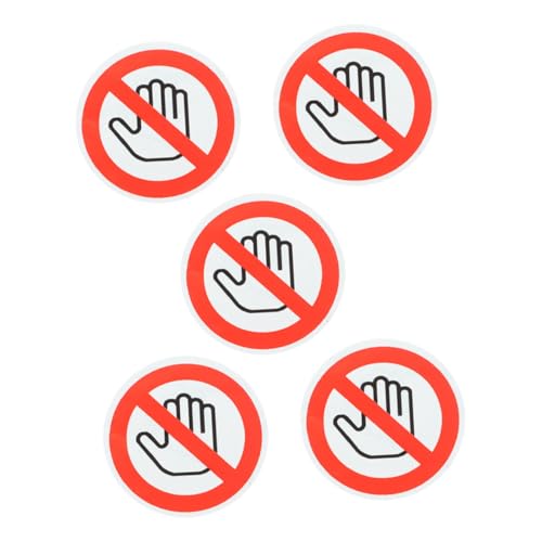 Veemoon 5 Bögen Warnschild Aufkleber Etikettenaufkleber „Nicht Berühren“ Sicherheitsschild Aufkleber Sticker Sicherheitsaufkleber Einfach Aufzubewahren Für Weißes Selbstklebendes Veemoon 5 Bögen Warnschild Aufkleber Etikettenaufkleber „Nicht Berühren“ Sicherheitsschild Aufkleber Sticker Sicherheitsaufkleber Einfach Aufzubewahren Für Weißes Selbstklebendes von Veemoon