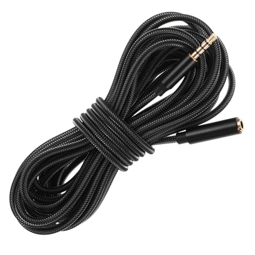 Veemoon 5 Kopfhörer-Verlängerungskabel Aux-Verlängerungskabel Kabelgebundene Ohrhörer für die Schule Aux zum Lautsprecherkabel Kopfhörer-Upgrade-Kabel Kupfer Black von Veemoon