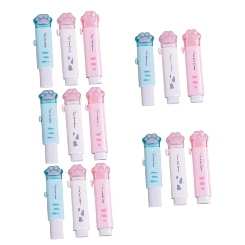 Veemoon 5 Sätze Radiergummi Für Katzen Pfoten Rosa Radiergummi Einziehbar Gummis Für Klicken Radiergummis Masse Reinigung Mini Klaue Party Karikatur Weiß 3 Stück * 5 von Veemoon