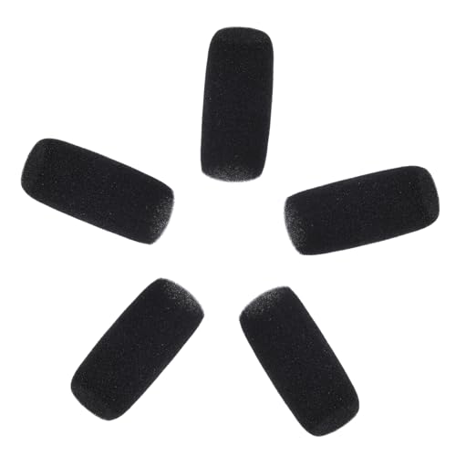 Veemoon 5 Stück Mikrofon-Windschutz Lavalier -Mikrofon -Windschutzschaumabdeckung Popfilter für mikrofon Schutzabdeckungen für Mikrofone Mikrofon hülle Schwamm Black Veemoon 5 Stück Mikrofon-Windschutz Lavalier -Mikrofon -Windschutzschaumabdeckung Popfilter für mikrofon Schutzabdeckungen für Mikrofone Mikrofon hülle Schwamm Black von Veemoon