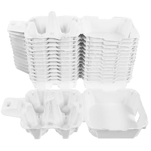 Veemoon 50 Brei-Eier-Tablett Eierverpackungsbehälter Eierablagehalter Einweg-Lebensmittelschalen Mini-Kühlschrank Ei-Bulk-Halter Eierbehälter Papierbrei Mit Deckel flache Schuhe Veemoon 50 Brei-Eier-Tablett Eierverpackungsbehälter Eierablagehalter Einweg-Lebensmittelschalen Mini-Kühlschrank Ei-Bulk-Halter Eierbehälter Papierbrei Mit Deckel flache Schuhe von Veemoon