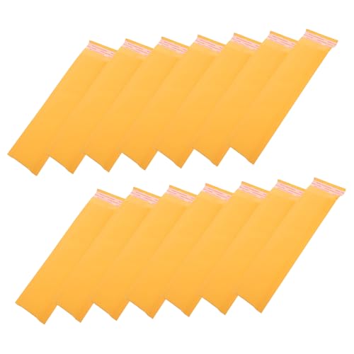Veemoon 50 Stück Blasenmailer Tasche Versiegelbar Ziehen Um Mittel Verpackung Gepolstert Brief Mailer Versandumschlag Klein Extra Umschläge Unterlage Groß Yellow Kraftpapier von Veemoon