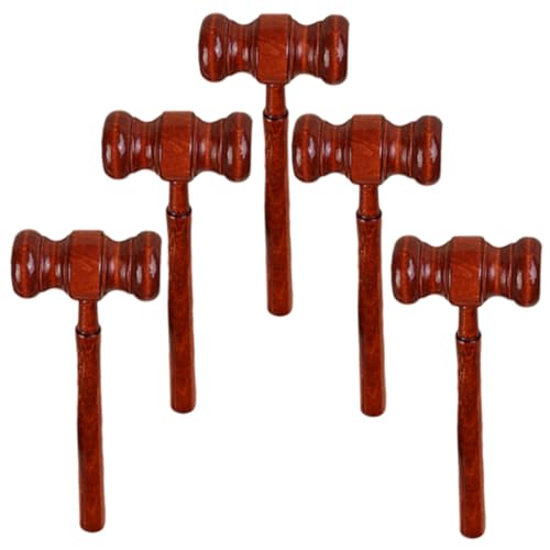 Veemoon 5Stücke Mini Holzhammer für Richter Teilig Klarer für Auktionen Richter und Jurastudenten mit Feiner Verarbeitung und Kompakter Veemoon 5Stücke Mini Holzhammer für Richter Teilig Klarer für Auktionen Richter und Jurastudenten mit Feiner Verarbeitung und Kompakter von Veemoon