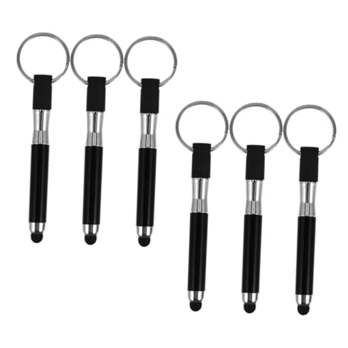 Veemoon 6 Stück Schlüsselbundstift Stift Für Präsentationen Netter Schlüsselring Stiftschlüsselung Keychain Touch Pen Tablet Stift Tablet-Eingabestift Kapazitive Version Black Legierung Veemoon 6 Stück Schlüsselbundstift Stift Für Präsentationen Netter Schlüsselring Stiftschlüsselung Keychain Touch Pen Tablet Stift Tablet-Eingabestift Kapazitive Version Black Legierung von Veemoon