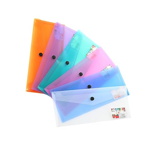 Veemoon 6 Teiliger Ordner Organizer Durchsichtige Farbige Umschläge Schulmaterial Transparent Wirklich Kariert Mit Druckknopf Ablage Umschläge Schreibwaren Organizer Behälter Veemoon 6 Teiliger Ordner Organizer Durchsichtige Farbige Umschläge Schulmaterial Transparent Wirklich Kariert Mit Druckknopf Ablage Umschläge Schreibwaren Organizer Behälter von Veemoon