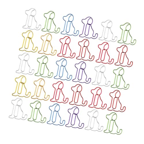 Veemoon 60 Stück Paperclip Lesezeichenbuchordner Büroklammern und Heftklammern dackel büroklammern tierische Büroklammern Novelty Office Supplies Büroklammern in Hundeform Metall von Veemoon