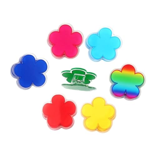 Veemoon 7 Stück Blumen Geldbörse Süße Büroklammern Blumen Binder Clips Chip Clips Robuste Süße Büroklammern Chip Beutel Versiegeler Blumen Papierklammern Lebensmittel von Veemoon