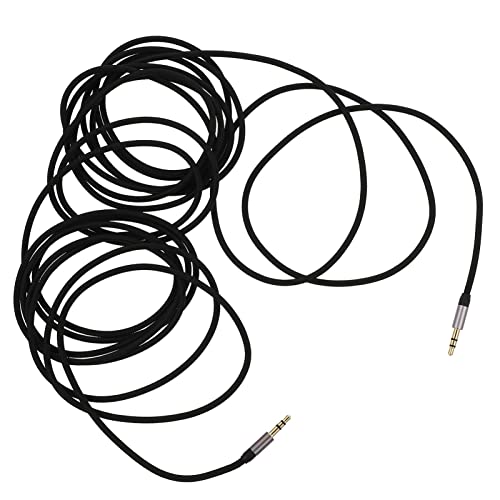 Veemoon Audiokabel für Headphones Nylon Stereo Hilfskabel Verstärkt Verlustfreie Audioübertragung Kompatibel mit Smartphones Playern für Mikrofone von Veemoon