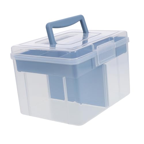 Veemoon Aufbewahrungsbox Abnehmbarem Tablett Tragbarer Organizer für Münzen Bargeld und Karten Vielseitige Schreibwaren Box für Zuhause Veemoon Aufbewahrungsbox Abnehmbarem Tablett Tragbarer Organizer für Münzen Bargeld und Karten Vielseitige Schreibwaren Box für Zuhause von Veemoon
