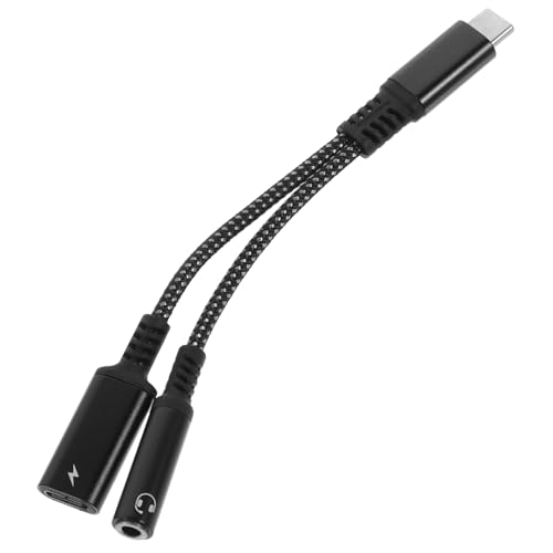 Veemoon Aux-auf-USB-Adapter USB-Ladekabel telefonversorgung USB-Audio-Adapter für Computer USB c zu aux Headset Kopfhörer C-Typ-Adapter aux auf USB c tpc Zubehör Audioanschluss Spender Abs von Veemoon