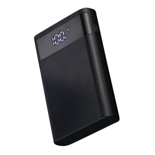 Veemoon Batterieladegerät mit LED Anzeige Abnehmbarer DIY Powerbank Box für USB Ausgänge Leicht Tragbar für Reisen Outdoor Aktivitäten Robustes Material von Veemoon
