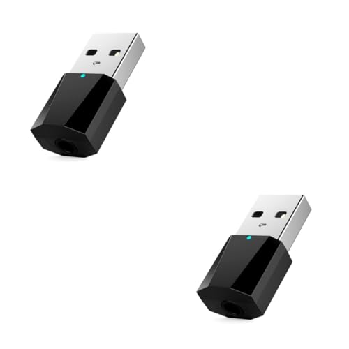 Veemoon Blackalicious 2St Blisterverpackung Stereo-Audio-Receiver Empfänger-Audio Soundsystem fürs Auto heimischer Klang Mini-USB-Empfänger Mini-Empfänger Empfänger USB Haushalt Schwarz von Veemoon
