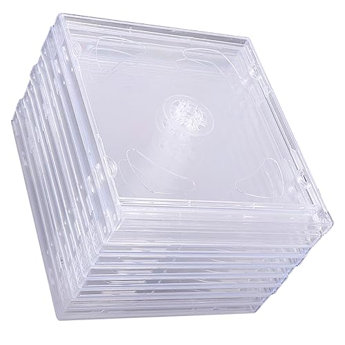 Veemoon DVD Halter 18-Teiliges Tragbares Aufbewahrungsregal Aus Acryl Für Die Reise Transparente CD-Box von Veemoon