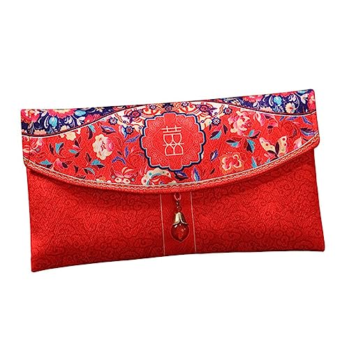 Veemoon Ehe Red Envelope -Tasche erste dekorativ gießen Paar Fans Tag Hochzeitsgeldumschläge rote umschläge hochzeit Rote Tasche Hochzeitsumschlag roter Geldumschlag Stoff von Veemoon