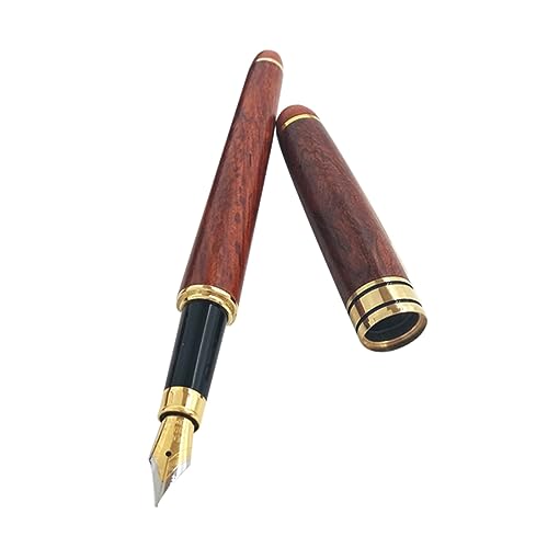 Veemoon Füllfederhalter aus Rotbraunem Holz für Büro Schule Weihnachten Eleganter Schreibstift mit Ergonomischem Griff und Exzellentem Veemoon Füllfederhalter aus Rotbraunem Holz für Büro Schule Weihnachten Eleganter Schreibstift mit Ergonomischem Griff und Exzellentem von Veemoon