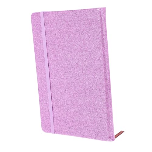 Veemoon Glitzer-Notizbuch mit harter Oberfläche tägliches Schreibheft Notizbücher für Frauen glitzernder Planer tagebuch für jugendliche Taschennotizbuch Reisetagebuch PVC Violett von Veemoon