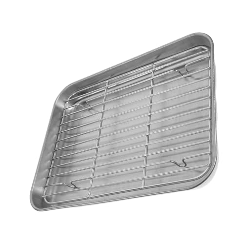 Veemoon Grillölfilterplatte Abtropfgestell Für Frittieröl Camping-bratpfanne Kochplatten Für Backofen Rechteckige Backform Fleischschale Zum Grillen Hühnerbratpfanne Silver Edelstahl 304 Veemoon Grillölfilterplatte Abtropfgestell Für Frittieröl Camping-bratpfanne Kochplatten Für Backofen Rechteckige Backform Fleischschale Zum Grillen Hühnerbratpfanne Silver Edelstahl 304 von Veemoon