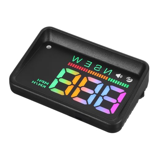 Veemoon HUD Monitor Messgerät Innere Willkommen digital Geschwindigkeit für Auto-Head-up-Display Automobilanzeige Tachometer im Armaturenbrett Auto-Armaturenbrett-Display Abs Schwarz von Veemoon