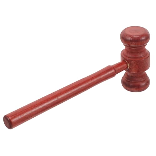 Veemoon Hammer Aus Holz Gerichtshammer Für Auktionen Und Cosplay Handgefertigtes Für Rollenspiel Requisite Für Kleine Richter Und Richterinnen Lang von Veemoon