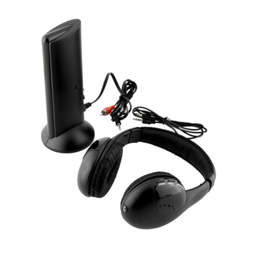 Veemoon Kabellose Kopfhörerkombination drahtlose Kopfhörer Kopfhörer, kabellose Ohrhörer Wireless kopfhörer drahtloses Headset kabellose Kopfhörer mit Mikrofon Black von Veemoon
