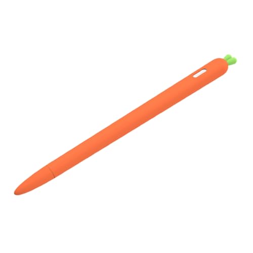 Veemoon Karotten Schutzhülle Für Stifthülle Karotten Silikon Stifthülle Stiftgriffhalter Touchscreen Stift Bleistift Karottenhülle Karotten Stifthüllen Für Stifthülle Orange von Veemoon