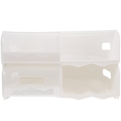 Veemoon Kasten Eierkarton Eierhalter für Mehrschichtiger Eierhalter Eierträger kühlschrankorginizer kühlschrank eierhalter Aufbewahrungsbehälter für Eier Eierablage für Kühlschrank pp Weiß von Veemoon