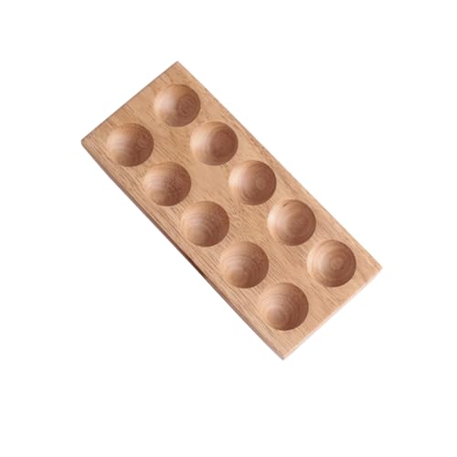 Veemoon Stilvolle Holzhalterbox 10-tassen-aufbewahrungstablett Bruchsichere Kiste für Den Kühlschrank Veemoon Stilvolle Holzhalterbox 10-tassen-aufbewahrungstablett Bruchsichere Kiste für Den Kühlschrank von Veemoon
