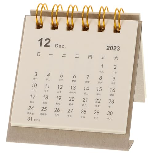 Veemoon Kompakter Tragbarer Kalender Mini Schreibtischkalender aus Hochwertigem für Büro Zuhause Stilvolle Dekoration für Bessere Veemoon Kompakter Tragbarer Kalender Mini Schreibtischkalender aus Hochwertigem für Büro Zuhause Stilvolle Dekoration für Bessere von Veemoon