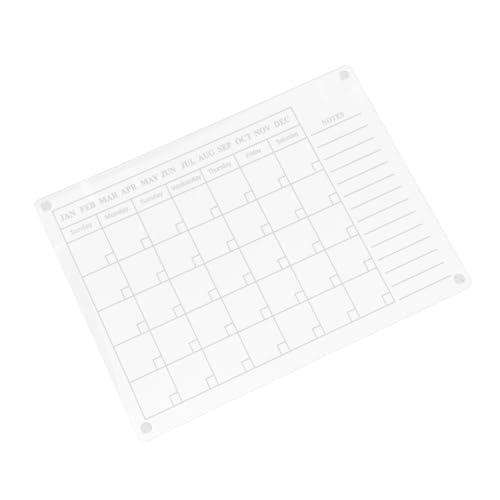 Veemoon Magnetisches Kalender Board Für Kühlschrank Trockenlöschbrett Abwischbar Transparent Für Wochen Und Monatsplanung Marker Für Notizen von Veemoon