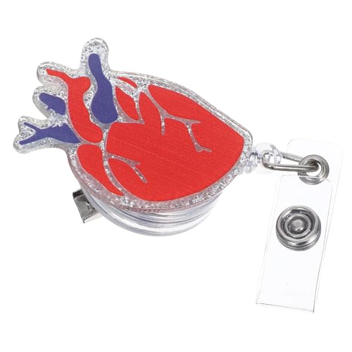 Veemoon Namensschildhalter aus Acryl mit Design Einziehbarer Ausweishalter für Krankenschwestern und Ärzte Glitzer Finish Robuster Ausweisclip Vielseitig Veemoon Namensschildhalter aus Acryl mit Design Einziehbarer Ausweishalter für Krankenschwestern und Ärzte Glitzer Finish Robuster Ausweisclip Vielseitig von Veemoon