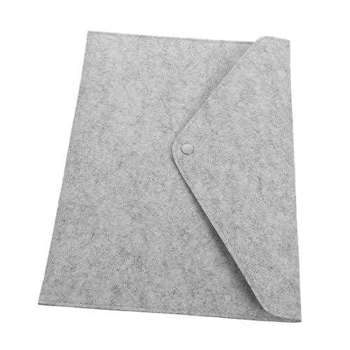 Veemoon Organisator aus Papier felt file folders Filzmappe für Schule Filzmappe für Schreibwaren Taschen Bindemittel Geschäft Fall Aktenordner aus Filz Dokumenten-Tragetasche Light Grey von Veemoon