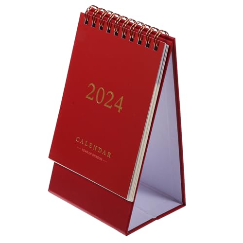 Veemoon Praktischer Tischkalender Kompakter Desktop Stehkalender für Büro und Zuhause Design Weinrot für Notizen und Planung Platzsparend Veemoon Praktischer Tischkalender Kompakter Desktop Stehkalender für Büro und Zuhause Design Weinrot für Notizen und Planung Platzsparend von Veemoon