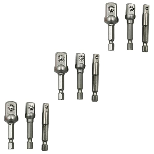 Veemoon Reisestecker-Adapter Set 3 Stück – 1/4-3/8 Und 1/2 Quadratantrieb Steckdosenverlängerung Für Bohrer Und Leistungstools Ideal Für Heimwerker Und Profis Veemoon Reisestecker-Adapter Set 3 Stück – 1/4-3/8 Und 1/2 Quadratantrieb Steckdosenverlängerung Für Bohrer Und Leistungstools Ideal Für Heimwerker Und Profis von Veemoon