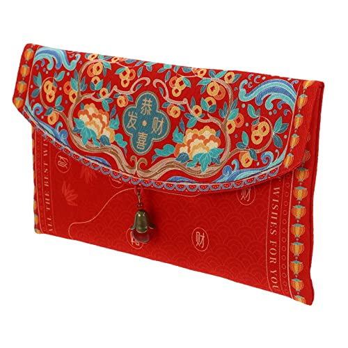 Veemoon Roter Umschlag Paket Artikel Glücklicher Geldumschlag Glückliche Geldtasche Dekorativ Neujahr Geldbeutel Rot Chinesisches Neujahr Rotes Umschläge Rote Tasche Twill-satin von Veemoon