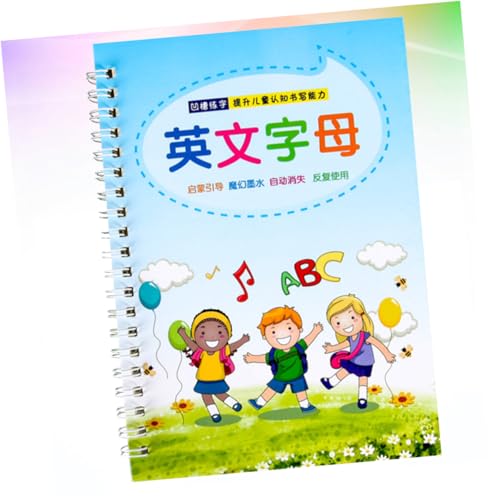 Veemoon Schreibheft Übungsbuch zum kursiven Schreiben Kindertraining Übungsbuch schreiben Schreibübungstool Gerilltes Handschriftbuch Schreibübungsgerät Übungsbuch Kalligrafie Blue von Veemoon