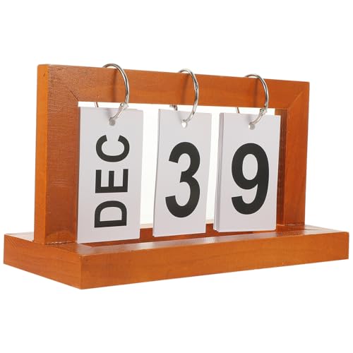 Veemoon Schreibtischkalender aus Holz Vintage Flip Kalender Manuell Einstellbarer Holztischkalender für Büro und Zuhause Kreatives Design für Dauerhafte Nutzung Einzigartiges Veemoon Schreibtischkalender aus Holz Vintage Flip Kalender Manuell Einstellbarer Holztischkalender für Büro und Zuhause Kreatives Design für Dauerhafte Nutzung Einzigartiges von Veemoon