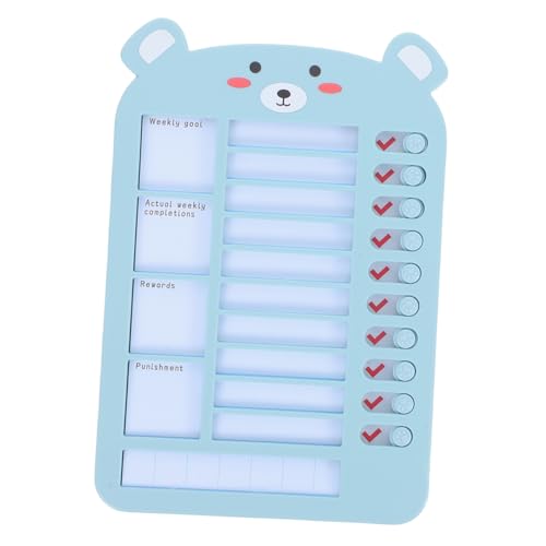 Veemoon Selbstdisziplin-Checker Aufgabe Vorstand für tägliche Verantwortung Töpfchen-Trainingsdiagramm Lernprämien für Belohnungstafel für Verhaltensdiagramm pp Blue von Veemoon