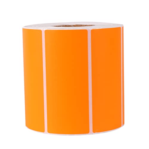 Veemoon Selbstklebendes Klebeetikett Verpackungsaufkleber Klebeetiketten Klebrig Aufkleberpapier Kreis Etiketten Aufkleber Name Leere Aufkleber Selbstklebende Aufkleber Orange von Veemoon