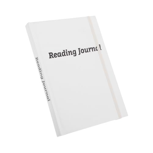 Veemoon Tagebuch Lesen Zeitschriften Lesen Notizbuch Lesen Reading Journal Book Tracker Reading Challenge Book Zeitschriftenzubehör Reading Challenge Journal Leseplaner Weiß Leinen von Veemoon