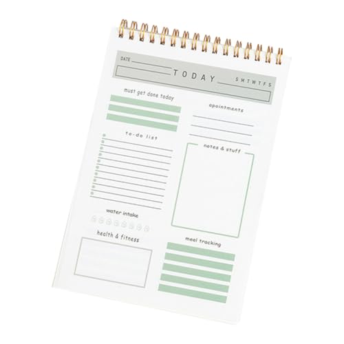 Veemoon Tagesplaner Notizblock Notizbuch Bürobedarf Tagesplanungsblock Abreißplaner Für Studenten Planer Für Den Täglichen Bedarf Für Die Schule Übungsplan Notizblöcke von Veemoon