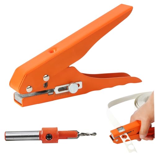 2PCS/Set Heavy Duty Single Loch Punch Set, einstellbares Mehrzweck-Punschwerkzeug für Handwerk, Papier, Karten, PVC, Leder- und DIY-Projekte von Veesper