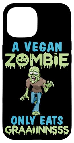 Ein veganer Zombie isst nur Getreide, veganes Design für Vegetarier Hülle für iPhone 15 Ein veganer Zombie isst nur Getreide, veganes Design für Vegetarier Hülle für iPhone 15 von Vegan Design Ideas For Vegans And Vegetarians