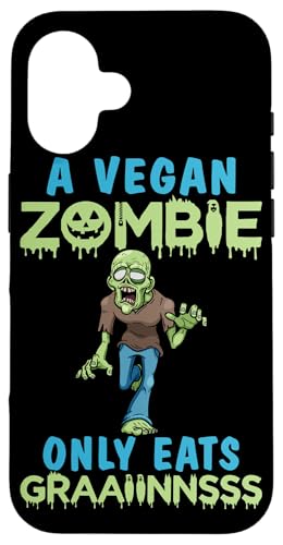 Ein veganer Zombie isst nur Getreide, veganes Design für Vegetarier Hülle für iPhone 16 Ein veganer Zombie isst nur Getreide, veganes Design für Vegetarier Hülle für iPhone 16 von Vegan Design Ideas For Vegans And Vegetarians